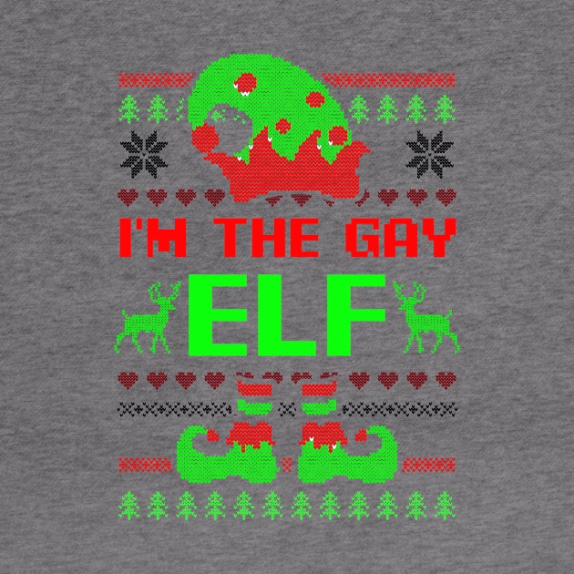 Gay Christmas Shirt | I'm The Gay Elf by Gawkclothing